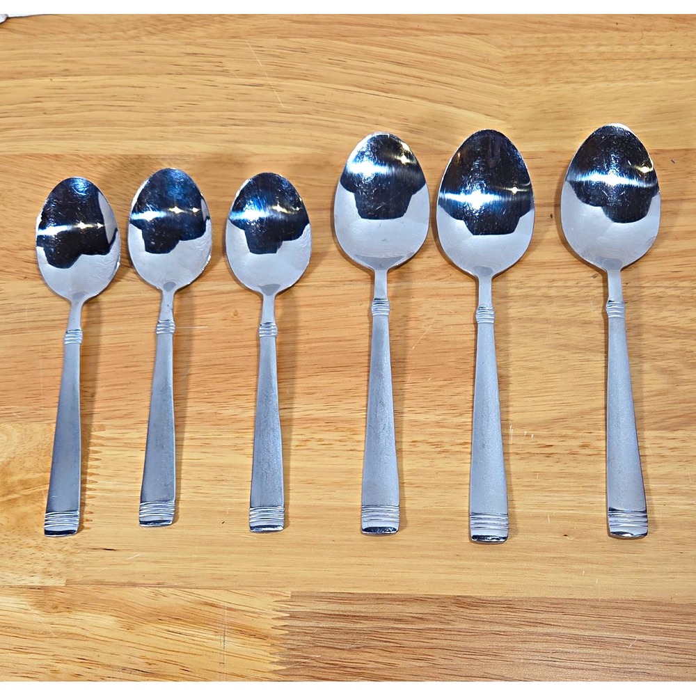 Pfaltzgraff Beckham 18/0 Stainless Steel Spoons Lot of 6,